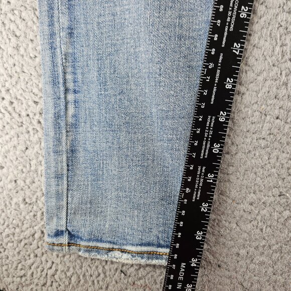 mnml Jeans Mens 31 Blue X203 Stretch Denim Distressed Ripped Slim Fit - Picture 11 of 16